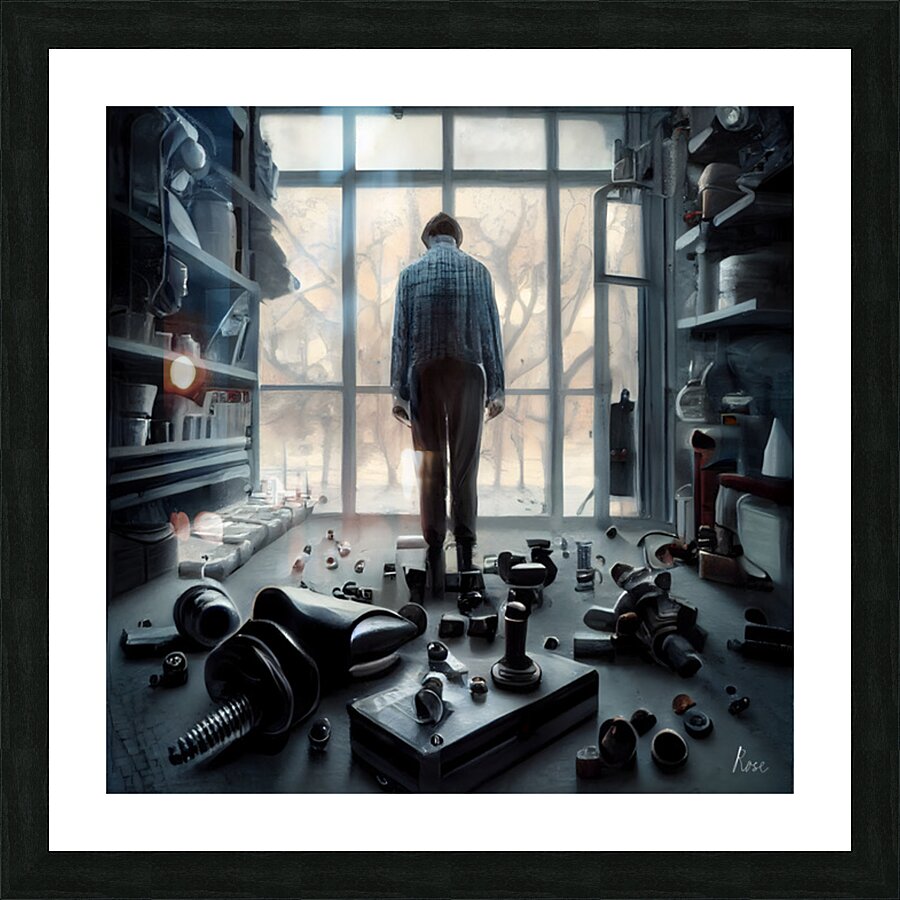 Missing a Screw Picture Frame print