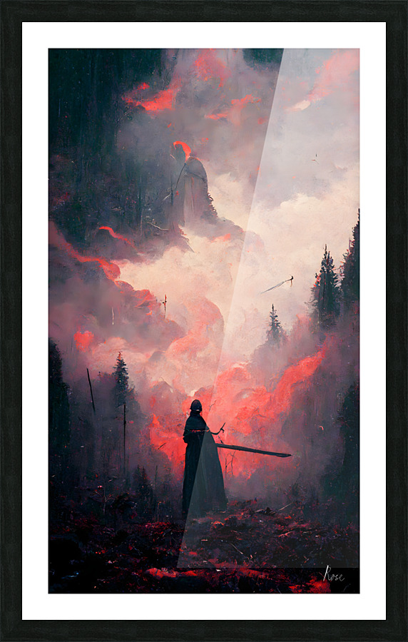 The Challenger Picture Frame print