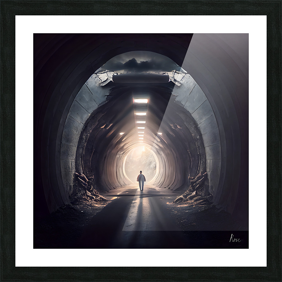 Reaching the End Picture Frame print