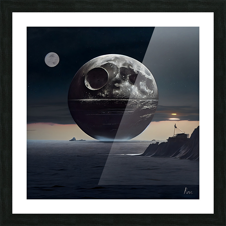 That is No Moon Picture Frame print
