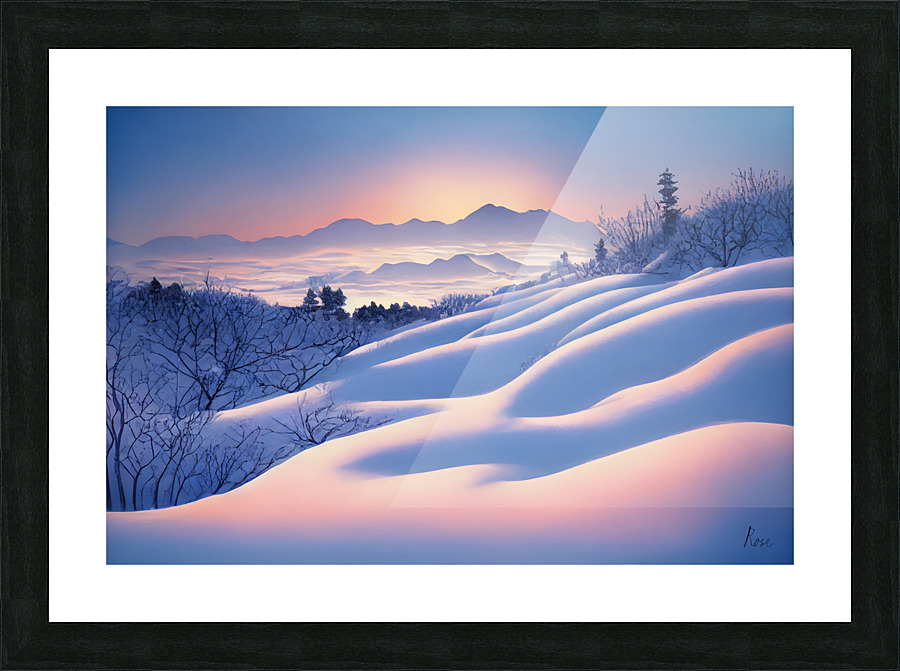 Snowy Pass Picture Frame print