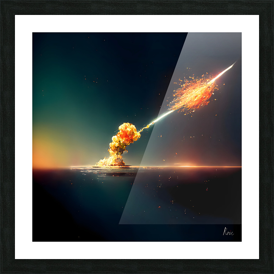 Shoot Down Picture Frame print
