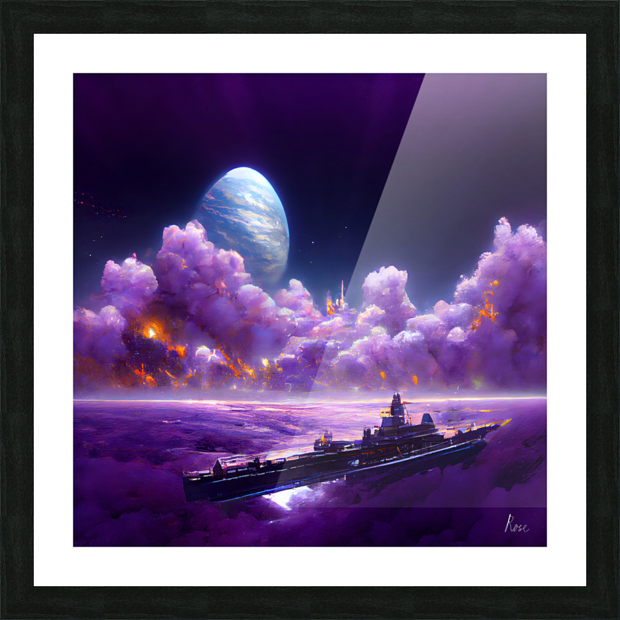 Sailing a Lavender World Picture Frame print
