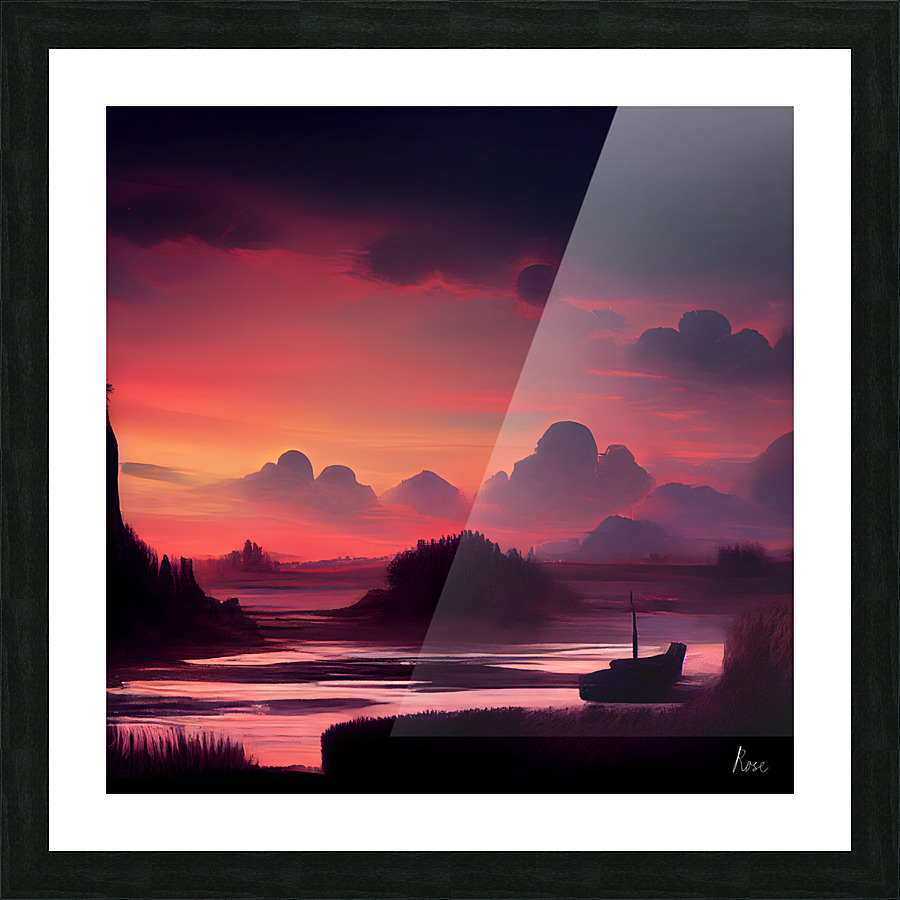 Sunset Picture Frame print