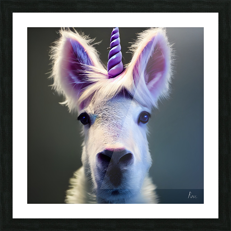 Unicorn Picture Frame print