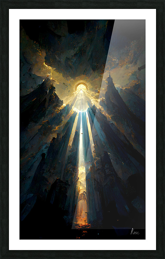 Light Breaking Through Picture Frame print