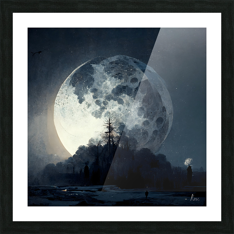 Moon Rise Picture Frame print