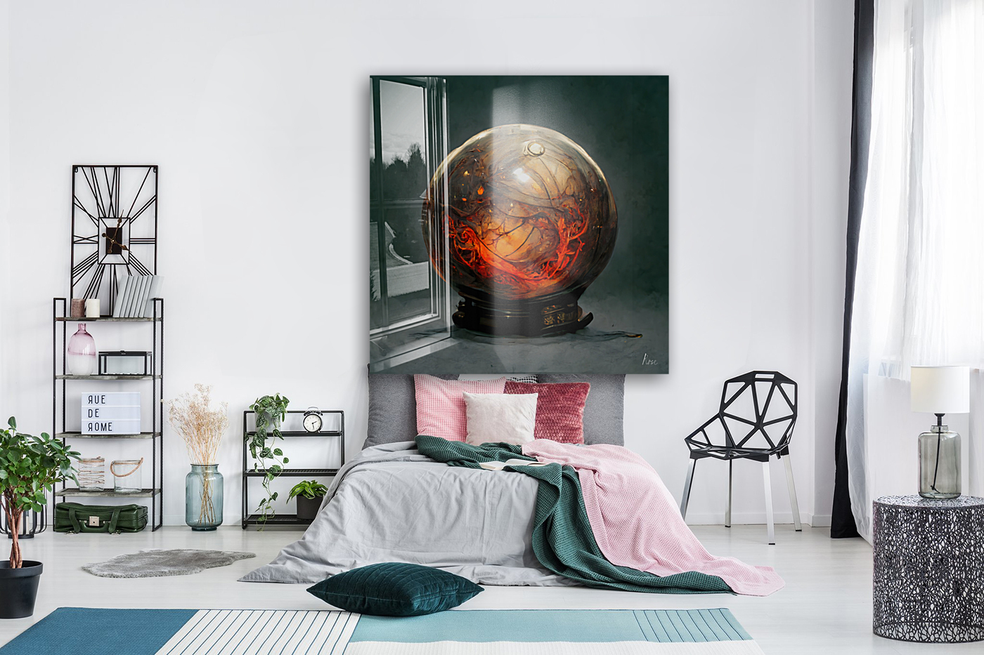 Firey Crystal Ball Reproduction