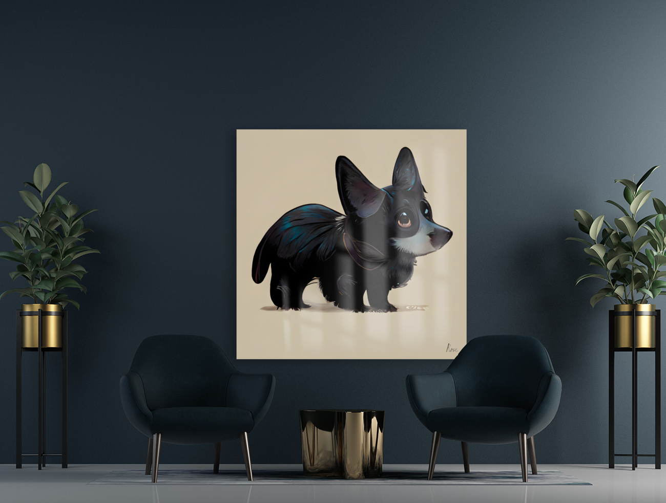 Black Corgi Reproduction