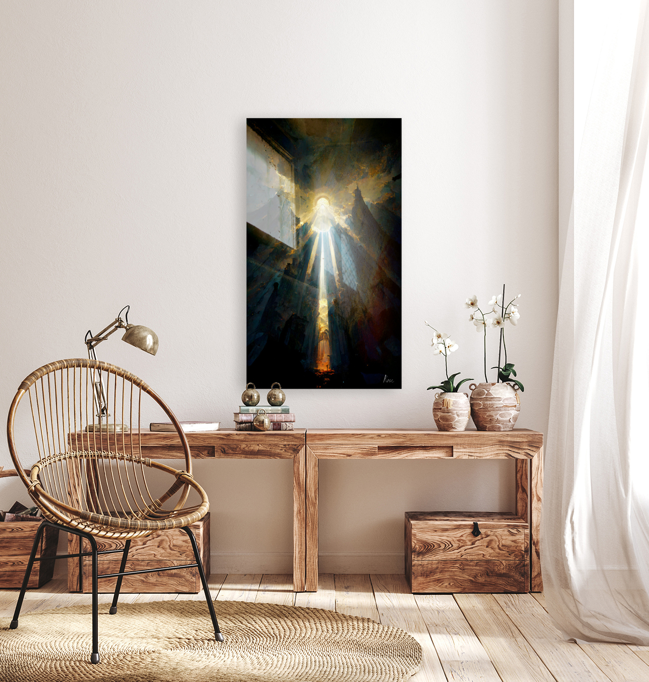 Light Breaking Through Reproduction