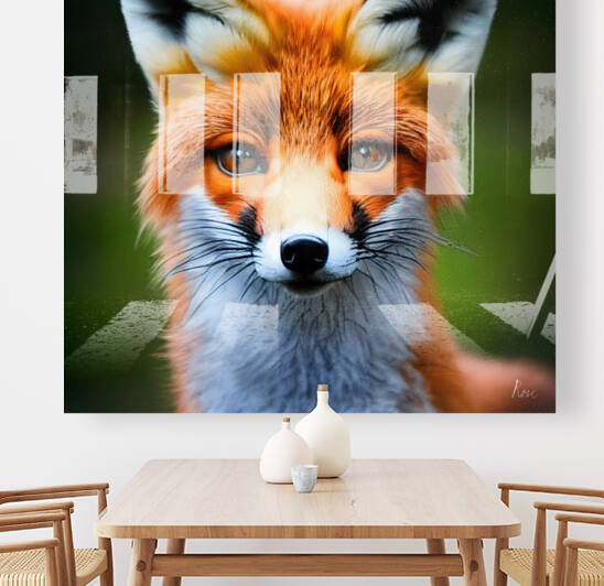 Fox Portait by Rose Dragon