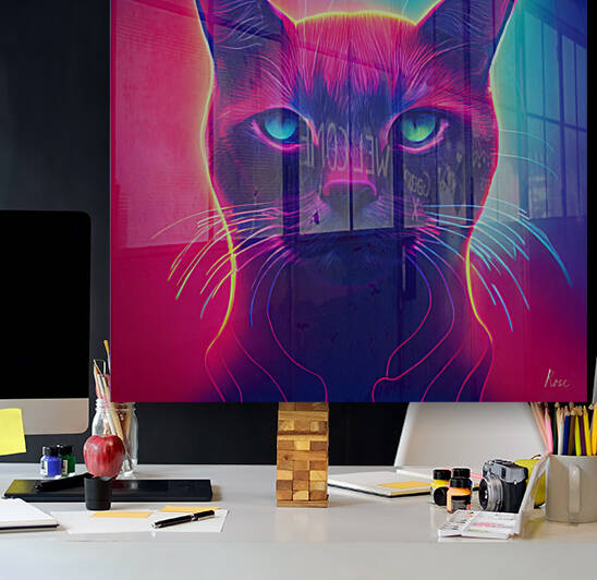 Neon Cat 1 Reproduction