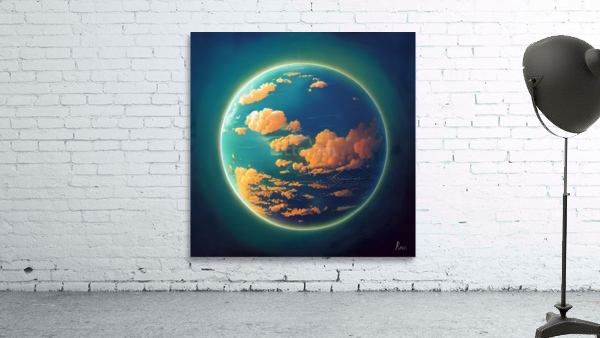 Blue Marble Wall Preview