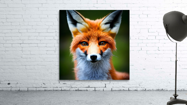 Fox Portait Wall Preview