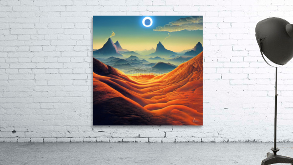 Martian Mountians Wall Preview
