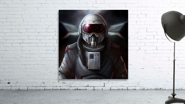 Space Fighter Pilot Wall Preview