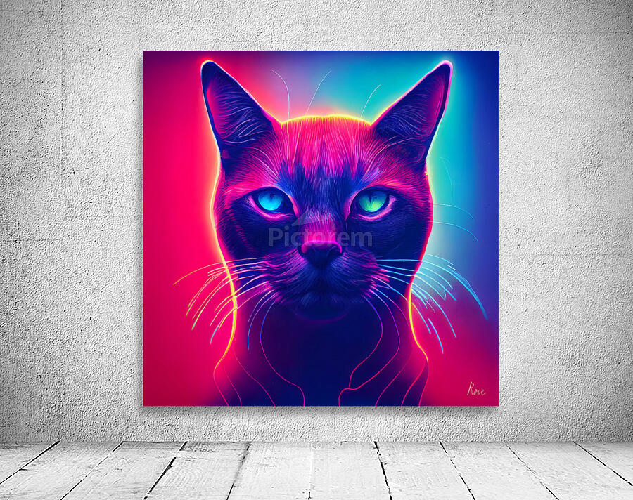 Neon Cat 1 Wall Preview