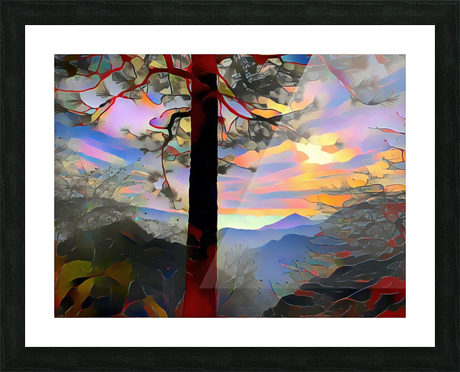 Yosemite Mountain view Picture Frame Printing