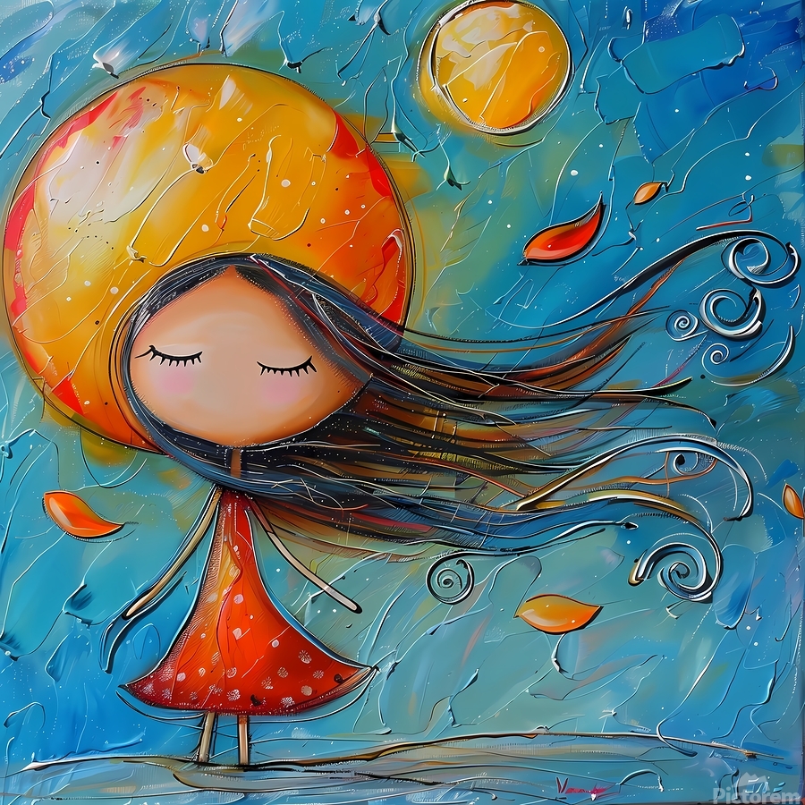 THE HAPPY GIRL by Velasquez Claudia Wall Art