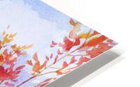 Fall Maroon Leaves HD Metal print