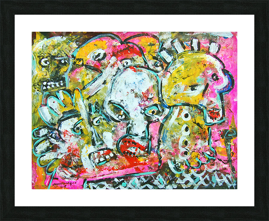 abstract  Picture Frame Printing