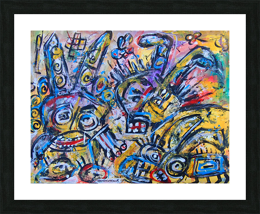 abstract  Picture Frame Printing