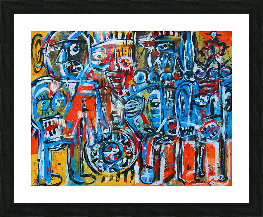 abstract  Picture Frame Printing