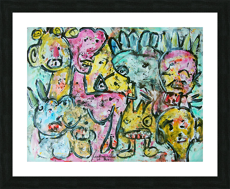 abstract  Picture Frame Printing