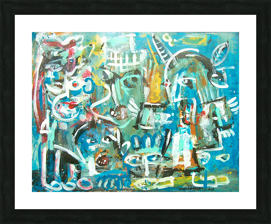 abstract  Picture Frame Printing