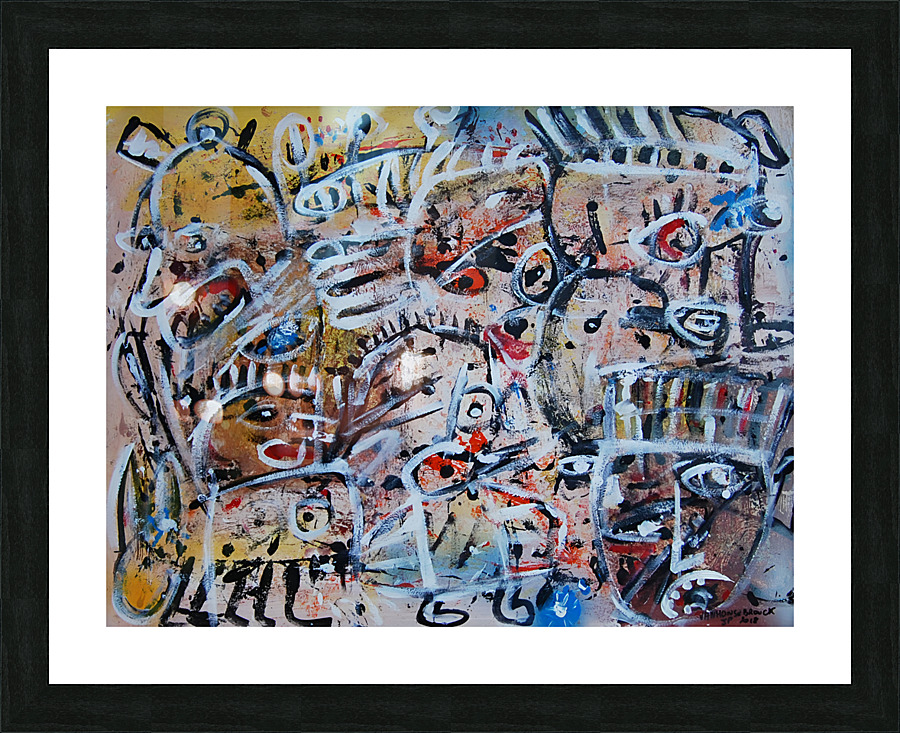 abstract  Picture Frame Printing