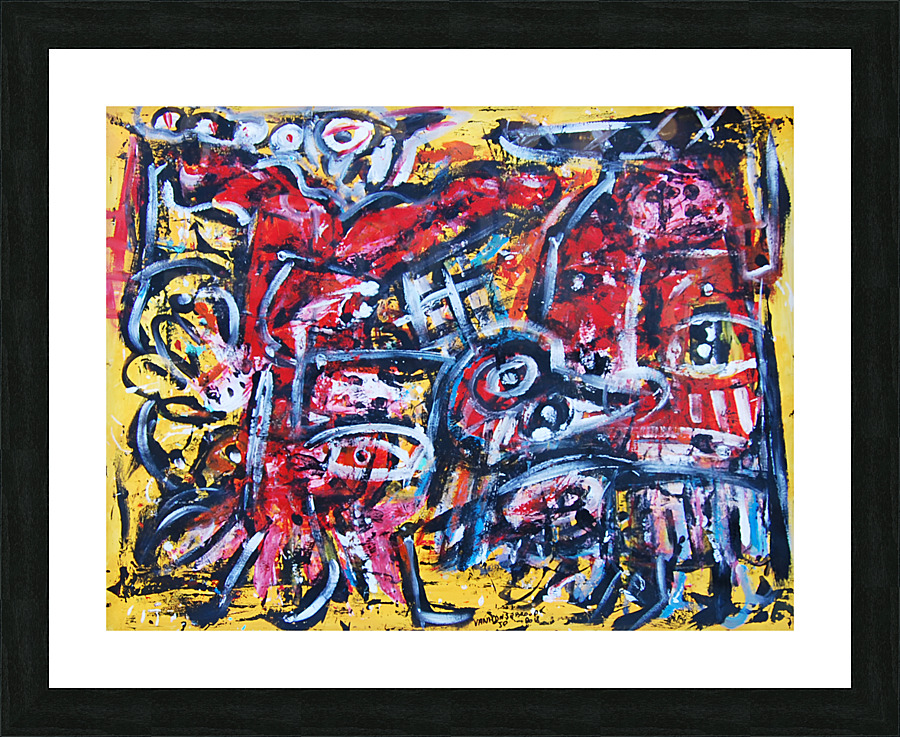 abstract  Picture Frame Printing