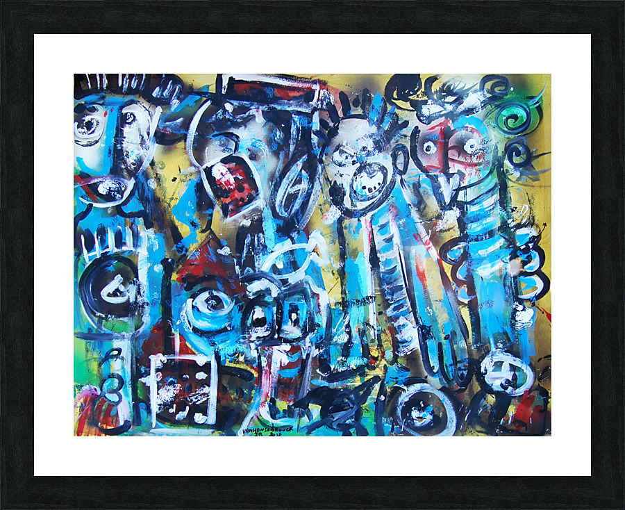 abstract  Picture Frame Printing