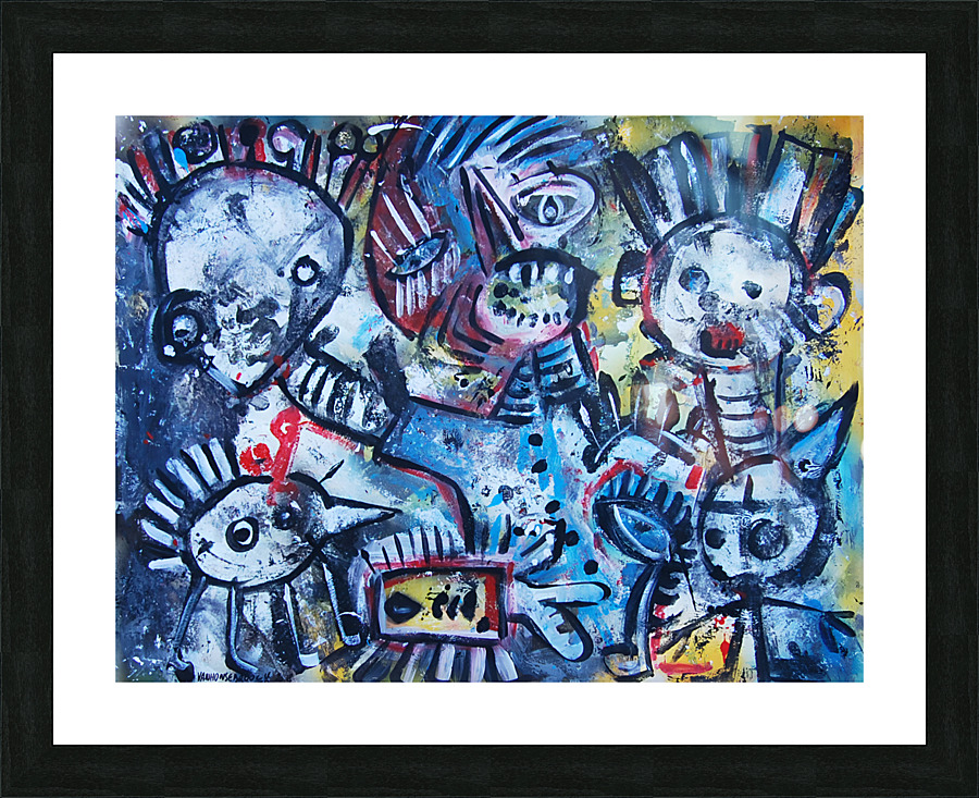 abstract  Picture Frame Printing