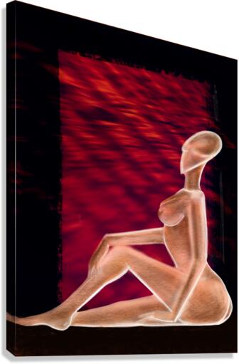 Relaxing female Canvas Print