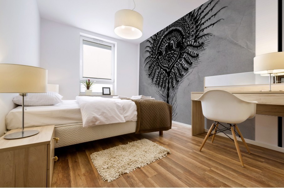 Peacock Feather Mural print