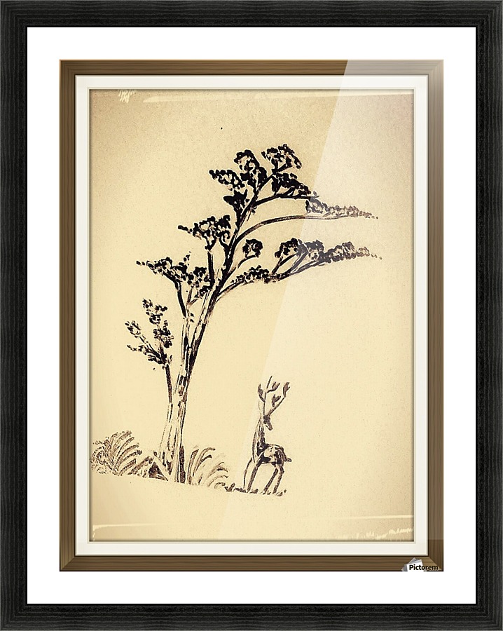 Deer Picture Frame print