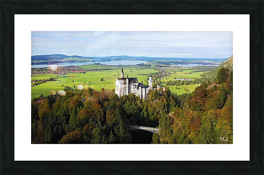 castle Landscape mountain Picture Frame print