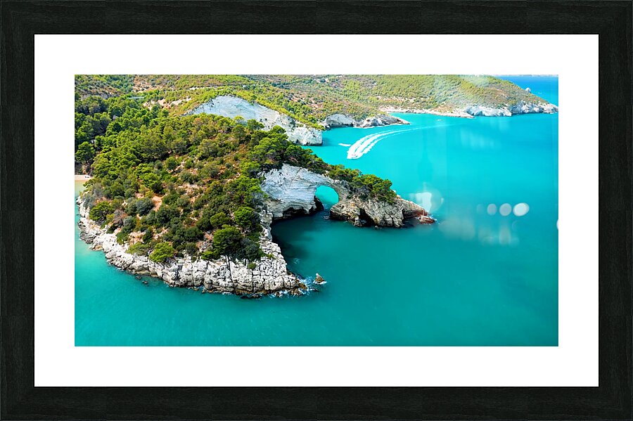 Flying Over Italie coasts and cities 6 Picture Frame print