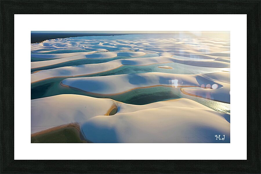 Lencois Maranhenses National Park national park of Brazil located in Maranhao Picture Frame print