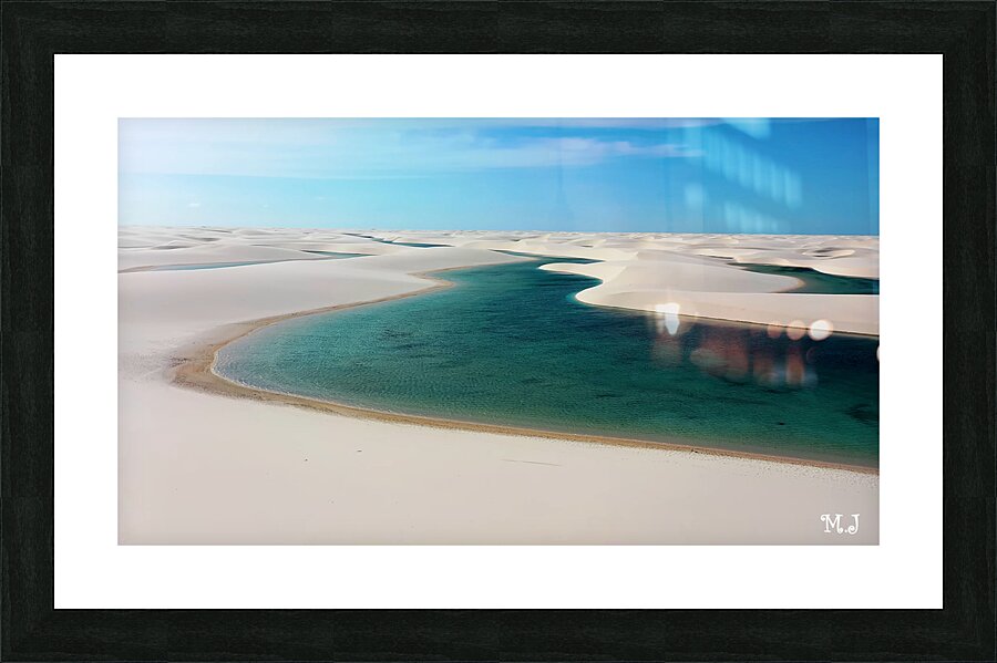 Lencois Maranhenses National Park national park of Brazil located in Maranhao Picture Frame print