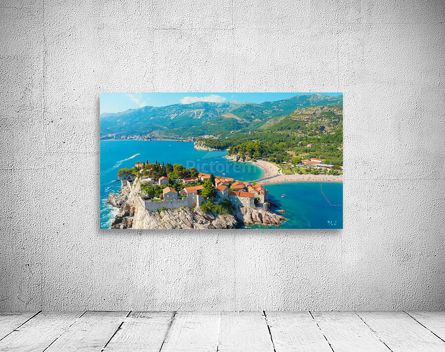Montenegro Seaside landscape view from the sky Wall Preview