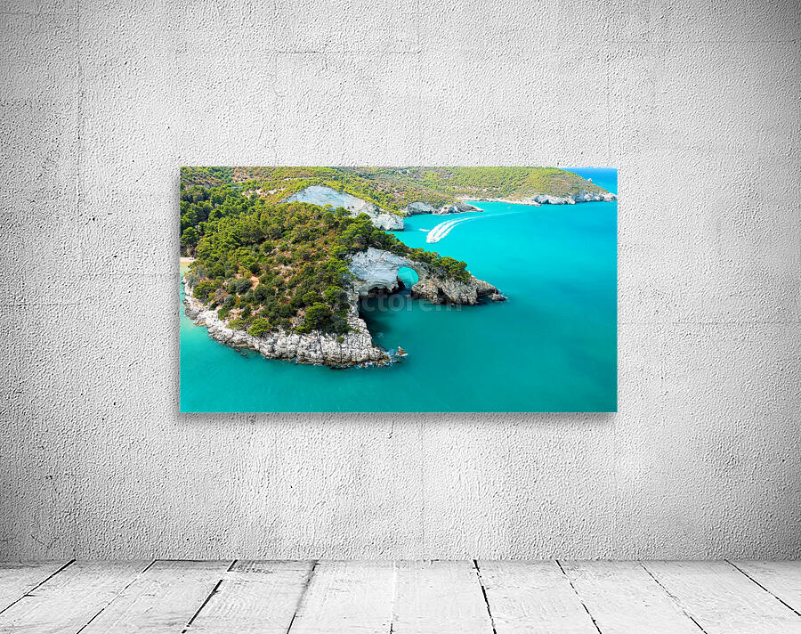 Flying Over Italie coasts and cities 6 Wall Preview