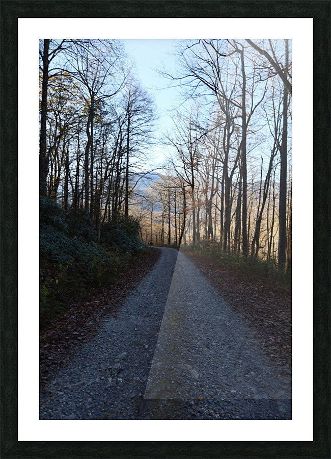 Winter Mountain Roads Picture Frame print