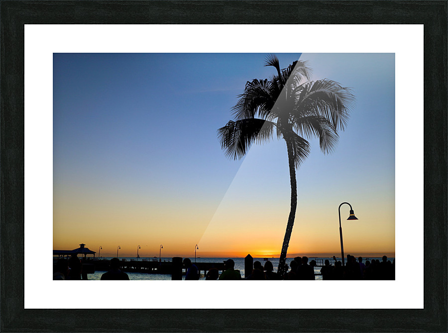Sunset Crowd Picture Frame print