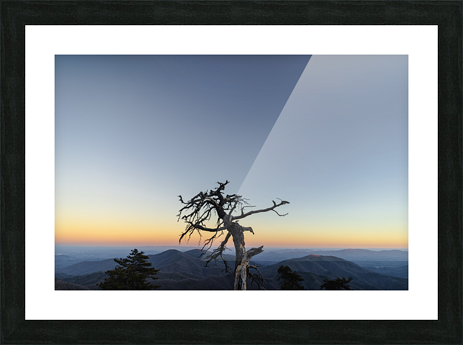 A Lonely Sunset Picture Frame print