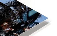 Palms Watching Sunset HD Metal print