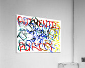Avowal Graffiti Acrylic Print