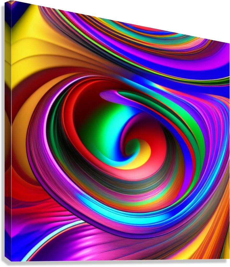 Distorted Swirls Abstraction ~2 Canvas Print