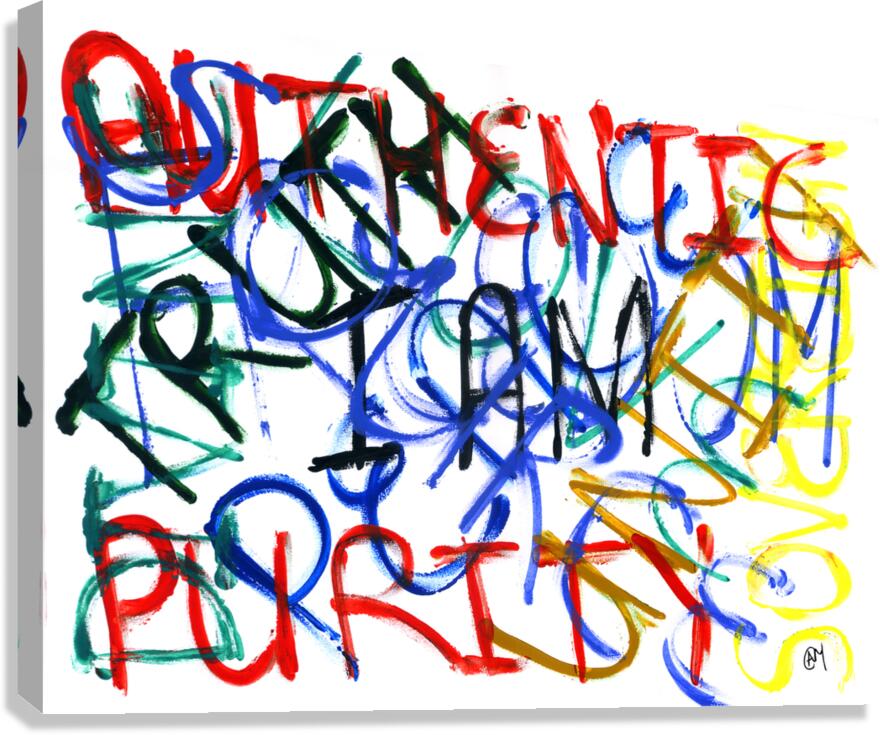 Avowal Graffiti Canvas Print