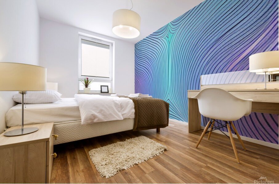 Line Geometry ~2 Mural print